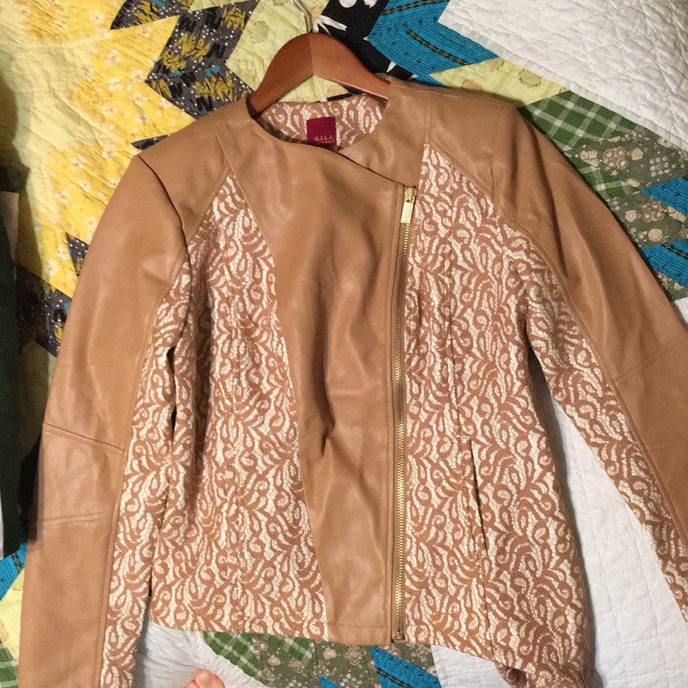 Gili faux leather Moto jacket